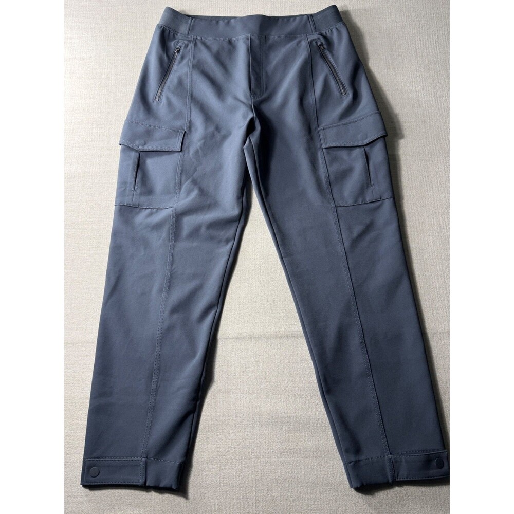 Athleta Women's Endless High Rise Cargo Pants Grey Size 14 Commuting Travel Work